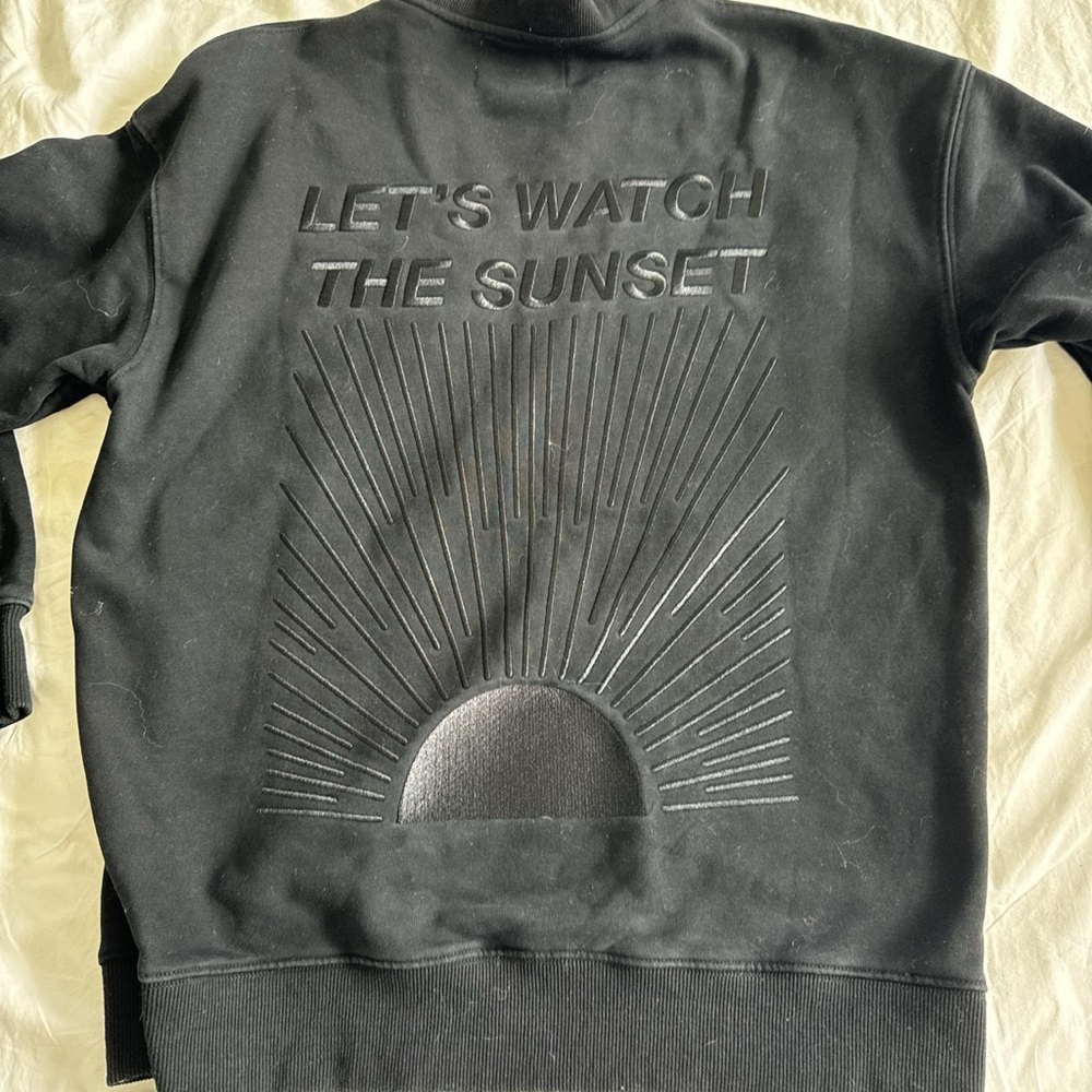 Dandy Worldwide Lets watch the Sunset Black Crewneck